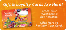 Register your Smoothie King Cayman Islands gift/loyalty card.